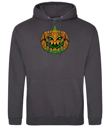 wild orange - halloween, pumpkin, scary, creepy, fruit, horror - Standard Hoodie