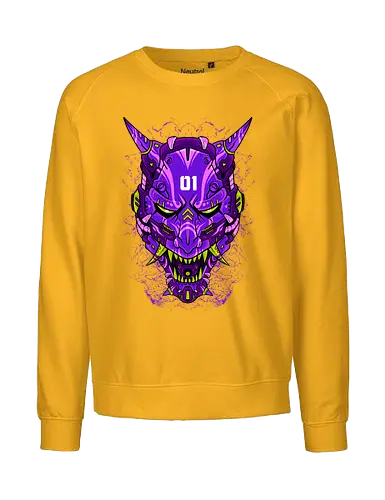 cyber oni  - oni, devil, japanese, anime, horror, halloween, robot, mecha - Fairtrade Sweatshirt