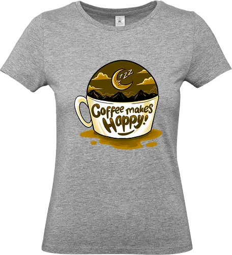 insomnia - coffee, caffeine, cool, latte, cafe, insomnia, drink, happy - Standard T-Shirt (Frauen)