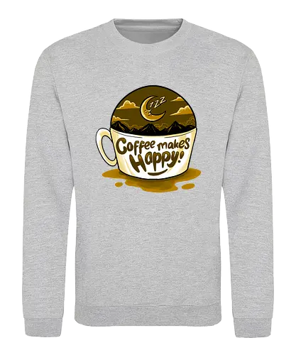 insomnia - coffee, caffeine, cool, latte, cafe, insomnia, drink, happy - Sweatshirt