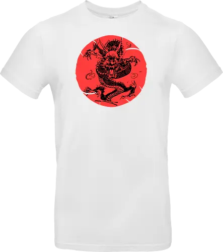 Japanese Dragon Red Sunset Tattoo 