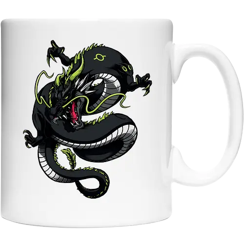 Black Japanese Dragon Tattoo