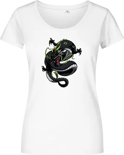 Black Japanese Dragon Tattoo