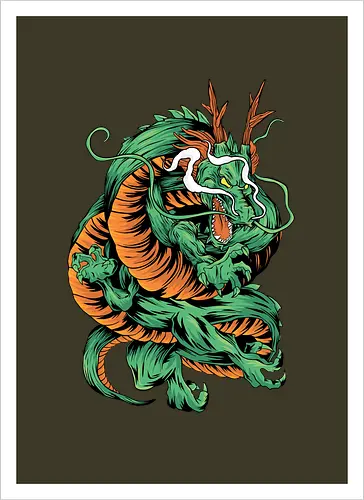 Angry Japanese Dragon Tattoo