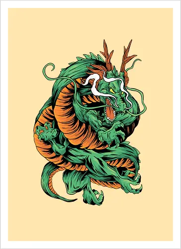 Angry Japanese Dragon Tattoo