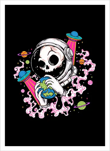 Skull Astronaut Tattoo