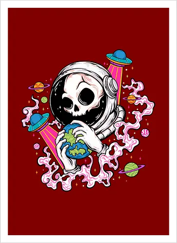 Skull Astronaut Tattoo