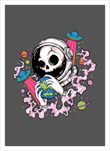Skull Astronaut Tattoo