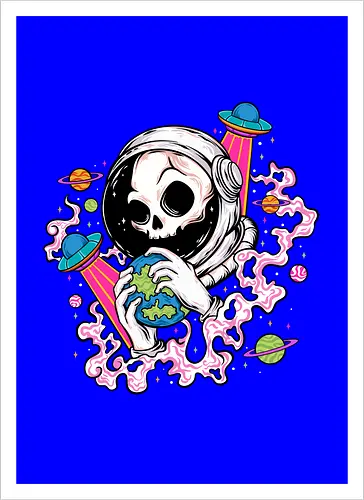 Skull Astronaut Tattoo