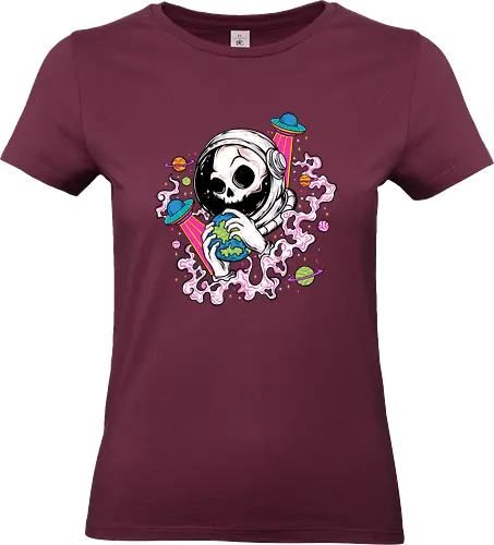 Skull Astronaut Tattoo - Astronaut art, Astronaut lover, Astronaut tripp, sky, solar system, space helmets, space time, space travel, spaced, spaceflight, spaceman, stars, trippy, universe, illustronii, adorable, astral, astrology, astronaut, aesthetic, illustration, astronauts, astronomy, cool, cosmic, cosmonaut, cosmos, cute, dead, death, fantasy, galaxy, gravity, interstellar, journey, moon, outer space, planet, planets, road trip, sci fi, science, science fiction, skeleton, skull astronaut - Standard T-Shirt (Frauen)