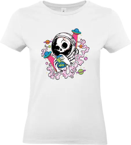 Skull Astronaut Tattoo - Astronaut art, Astronaut lover, Astronaut tripp, sky, solar system, space helmets, space time, space travel, spaced, spaceflight, spaceman, stars, trippy, universe, illustronii, adorable, astral, astrology, astronaut, aesthetic, illustration, astronauts, astronomy, cool, cosmic, cosmonaut, cosmos, cute, dead, death, fantasy, galaxy, gravity, interstellar, journey, moon, outer space, planet, planets, road trip, sci fi, science, science fiction, skeleton, skull astronaut - Standard T-Shirt (Frauen)