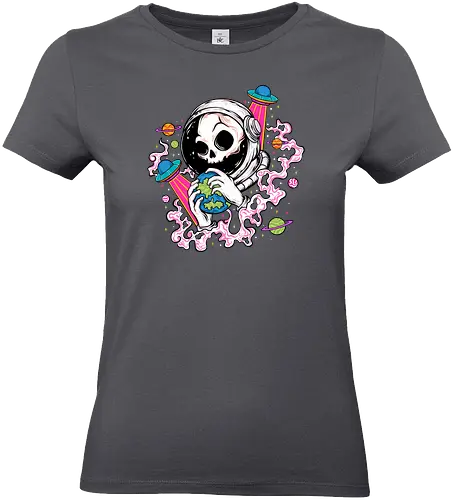 Skull Astronaut Tattoo - Astronaut art, Astronaut lover, Astronaut tripp, sky, solar system, space helmets, space time, space travel, spaced, spaceflight, spaceman, stars, trippy, universe, illustronii, adorable, astral, astrology, astronaut, aesthetic, illustration, astronauts, astronomy, cool, cosmic, cosmonaut, cosmos, cute, dead, death, fantasy, galaxy, gravity, interstellar, journey, moon, outer space, planet, planets, road trip, sci fi, science, science fiction, skeleton, skull astronaut - Standard T-Shirt (Frauen)