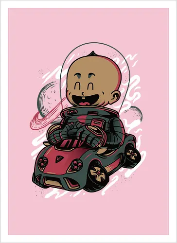Happy Baby Astronaut Driver