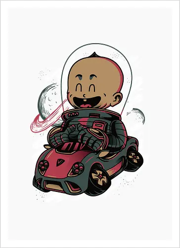 Happy Baby Astronaut Driver