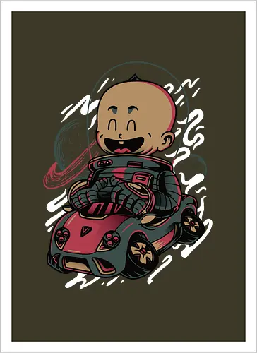 Happy Baby Astronaut Driver
