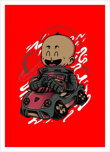 Happy Baby Astronaut Driver