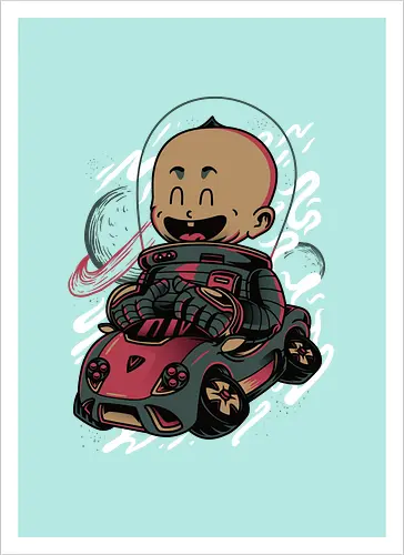 Happy Baby Astronaut Driver