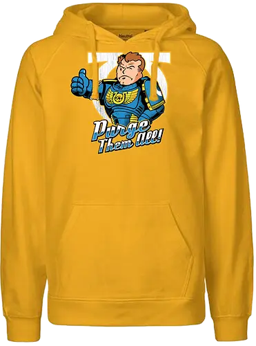 Purge them all - ultra, marine, space, emperor, war, game - Fairtrade Hoodie