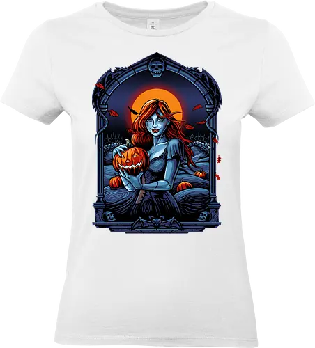 Autumn Wind - pumpkin, trick or treat, horror, girl, halloween, samhain - Standard T-Shirt (Frauen)