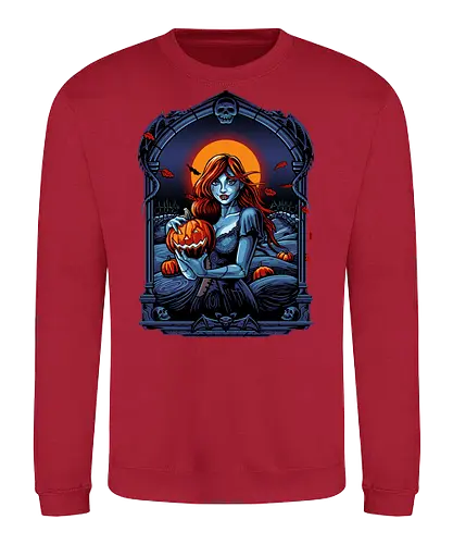 Autumn Wind - pumpkin, trick or treat, horror, girl, halloween, samhain - Sweatshirt