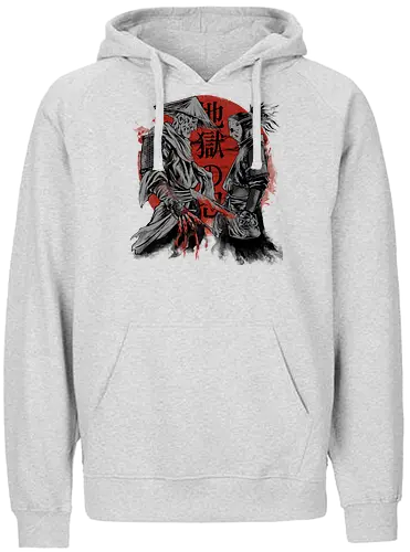 forbidden battle - samurai, ronin, shinobi, japanese, horror, halloween, jason, freddy - Fairtrade Hoodie