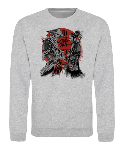 forbidden battle - samurai, ronin, shinobi, japanese, horror, halloween, jason, freddy - Sweatshirt
