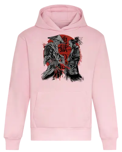 forbidden battle - samurai, ronin, shinobi, japanese, horror, halloween, jason, freddy - Heavyweight Hoodie