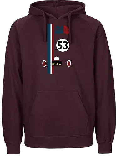 Beetle Herbie Art - Beetle, Car, Auto, Love Bug - Fairtrade Hoodie