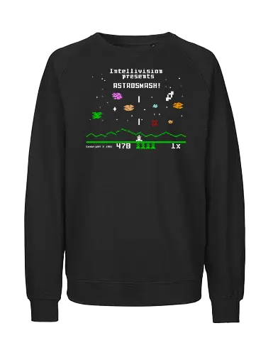 Pixel Art - Astronaut, Shooter, Pew pew pew, Laser - Fairtrade Sweatshirt