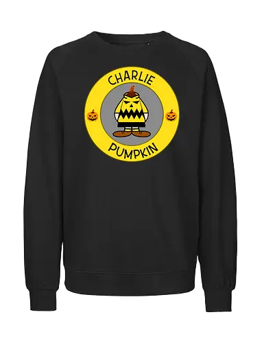Charlie Pumpkin - Cartoon, Pumpkin, Kürbis - Fairtrade Sweatshirt