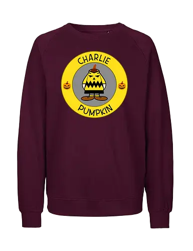 Charlie Pumpkin - Cartoon, Pumpkin, Kürbis - Fairtrade Sweatshirt