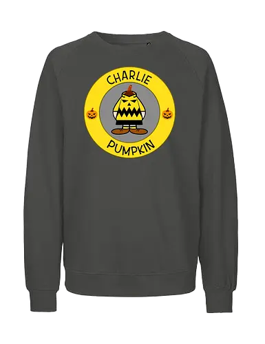 Charlie Pumpkin - Cartoon, Pumpkin, Kürbis - Fairtrade Sweatshirt