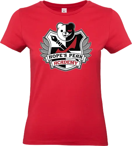 Academy Crest - anime, manga, despair, bear, monobear, video game, gamer, gaming, killing harmony - Standard T-Shirt (Frauen)