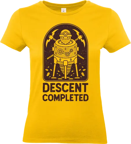 Descent Completed Emblem - below, dwarven, dwarf, mine, mining, descent, roguelike, roguelite, indie game, gamer, gaming, video games, rpg, jrpg, adventure, stone - Standard T-Shirt (Frauen)