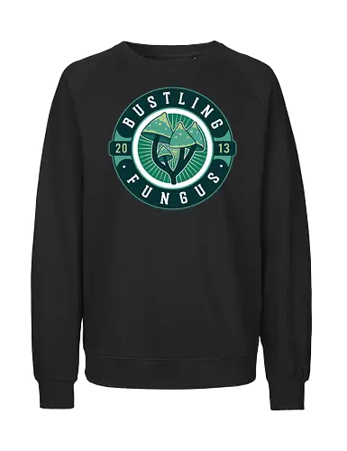 Fungus Emblem - ukulele, monsters, space, providence, indie game, gaming, video games, gamer, roguelike, bustling - Fairtrade Sweatshirt