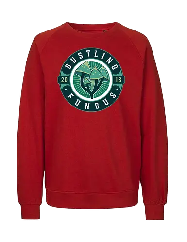 Fungus Emblem - ukulele, monsters, space, providence, indie game, gaming, video games, gamer, roguelike, bustling - Fairtrade Sweatshirt