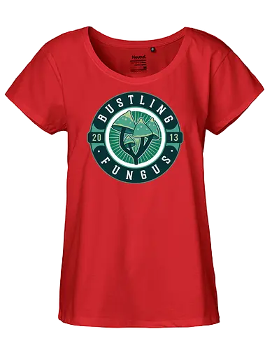 Fungus Emblem - ukulele, monsters, space, providence, indie game, gaming, video games, gamer, roguelike, bustling - Fairtrade Girl Shirt