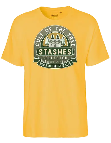 Cult Stashes Collector Crest - alan, video game, video games, gaming, gamer, control, american nightmare, night springs, deer fest, oh deer diner, coffee thermos, bright, falls - Fairtrade T-Shirt