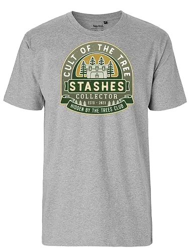 Cult Stashes Collector Crest - alan, video game, video games, gaming, gamer, control, american nightmare, night springs, deer fest, oh deer diner, coffee thermos, bright, falls - Fairtrade T-Shirt