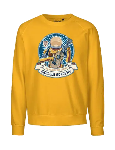 Space Ancient Ukulele Academy - ukulele, monsters, space, providence, indie game, gaming, video games, gamer, roguelike - Fairtrade Sweatshirt