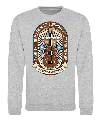 Space Ancient Ukulele - ukulele, monsters, space, providence, indie game, gaming, video games, gamer, roguelike, roguelite - Sweatshirt