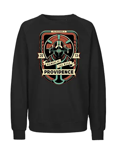 Twin God Crest - ukulele, monsters, space, providence, indie game, gaming, video games, gamer, roguelike, roguelite - Fairtrade Sweatshirt
