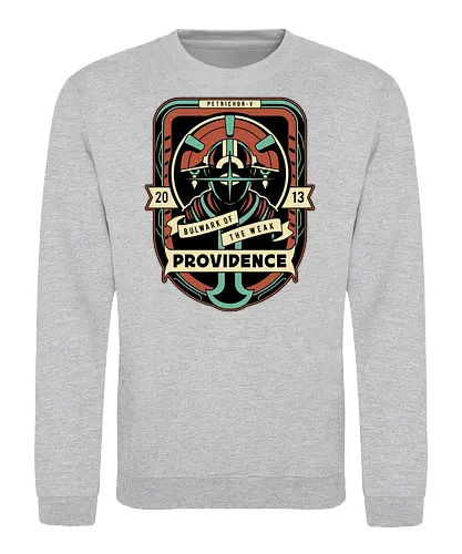 Twin God Crest - ukulele, monsters, space, providence, indie game, gaming, video games, gamer, roguelike, roguelite - Sweatshirt