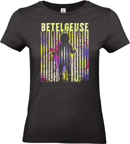 Betelgeuse - Demon, halloween, spooky, betelgeuse, stripes, colourful, stripes, Keaton - Standard T-Shirt (Frauen)