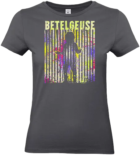 Betelgeuse - Demon, halloween, spooky, betelgeuse, stripes, colourful, stripes, Keaton - Standard T-Shirt (Frauen)
