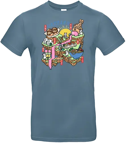 Itadakimasu  - itadakimasu, japanese food, ramen, noodles, taiyaki, takoyaki, onigiri, tempura, sushi, cats, funny - Standard T-Shirt