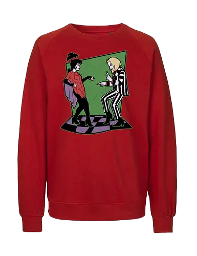 Beetle and Girl Dance - Dance, Music, Tv Show, Movie, Ghost, Stories, Creepy, Spooky, Spooky Season, Summoning, Summon, Summoned, Demon, Demons, Classic Horror, Cult Classic, Classic, Vintage, Retro, Retro Vintage, Exorcism, Exorcist - Fairtrade Sweatshirt