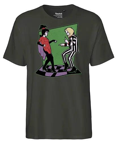 Beetle and Girl Dance - Dance, Music, Tv Show, Movie, Ghost, Stories, Creepy, Spooky, Spooky Season, Summoning, Summon, Summoned, Demon, Demons, Classic Horror, Cult Classic, Classic, Vintage, Retro, Retro Vintage, Exorcism, Exorcist - Fairtrade T-Shirt