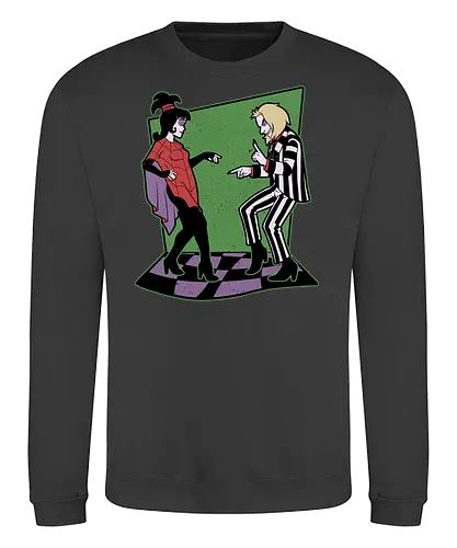 Beetle and Girl Dance - Dance, Music, Tv Show, Movie, Ghost, Stories, Creepy, Spooky, Spooky Season, Summoning, Summon, Summoned, Demon, Demons, Classic Horror, Cult Classic, Classic, Vintage, Retro, Retro Vintage, Exorcism, Exorcist - Sweatshirt
