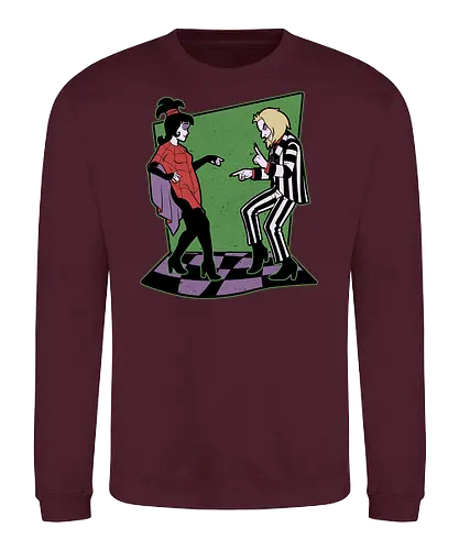 Beetle and Girl Dance - Dance, Music, Tv Show, Movie, Ghost, Stories, Creepy, Spooky, Spooky Season, Summoning, Summon, Summoned, Demon, Demons, Classic Horror, Cult Classic, Classic, Vintage, Retro, Retro Vintage, Exorcism, Exorcist - Sweatshirt